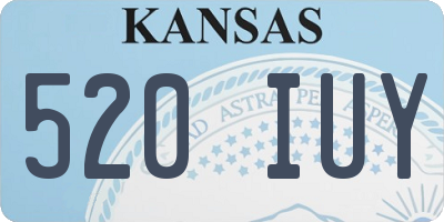 KS license plate 520IUY