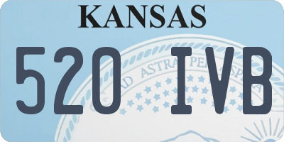 KS license plate 520IVB