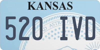 KS license plate 520IVD