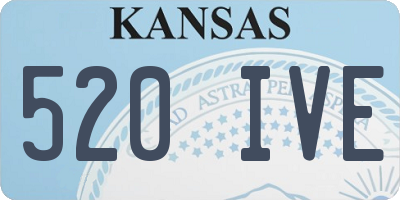 KS license plate 520IVE