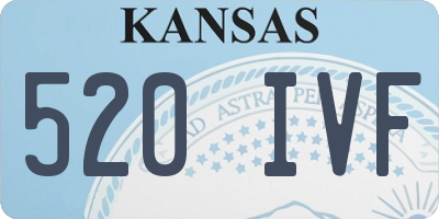 KS license plate 520IVF