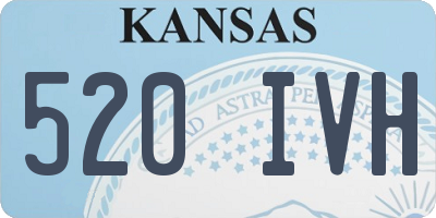 KS license plate 520IVH