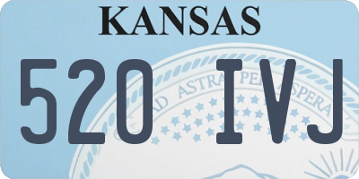 KS license plate 520IVJ