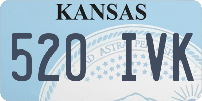 KS license plate 520IVK