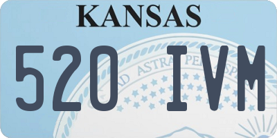 KS license plate 520IVM