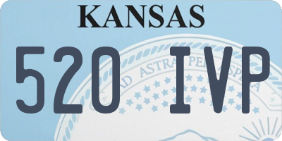 KS license plate 520IVP