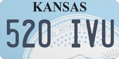 KS license plate 520IVU