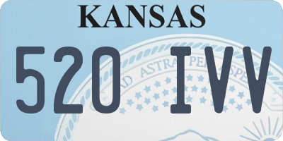 KS license plate 520IVV