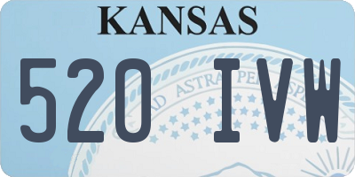 KS license plate 520IVW