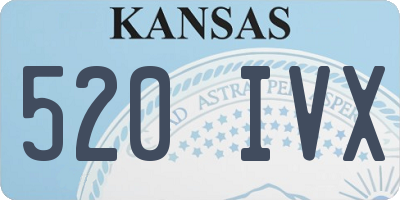 KS license plate 520IVX