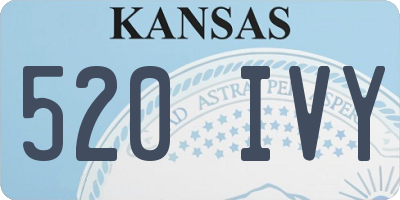 KS license plate 520IVY