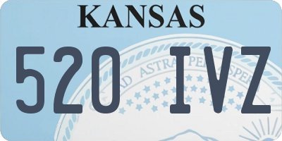 KS license plate 520IVZ