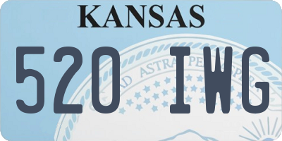 KS license plate 520IWG