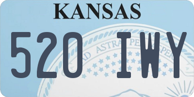 KS license plate 520IWY
