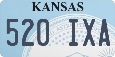 KS license plate 520IXA