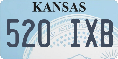 KS license plate 520IXB