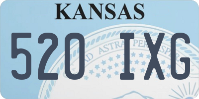 KS license plate 520IXG