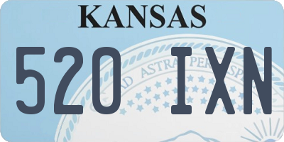 KS license plate 520IXN
