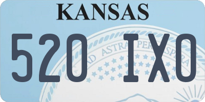KS license plate 520IXO