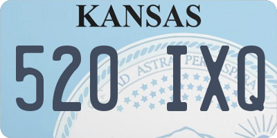 KS license plate 520IXQ