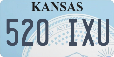 KS license plate 520IXU