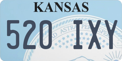 KS license plate 520IXY