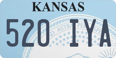 KS license plate 520IYA