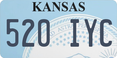 KS license plate 520IYC