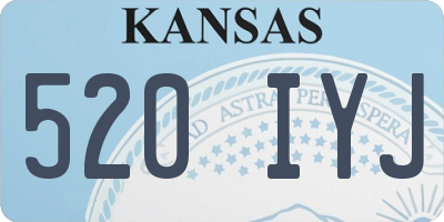 KS license plate 520IYJ