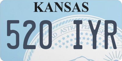 KS license plate 520IYR