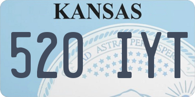 KS license plate 520IYT