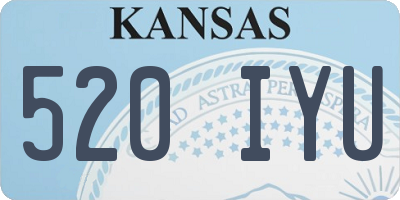 KS license plate 520IYU