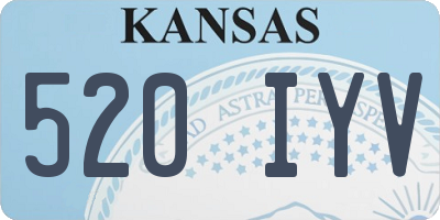 KS license plate 520IYV