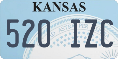 KS license plate 520IZC