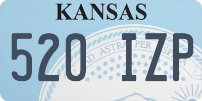 KS license plate 520IZP