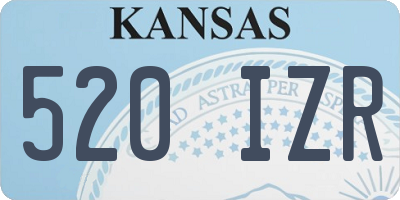 KS license plate 520IZR