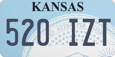 KS license plate 520IZT