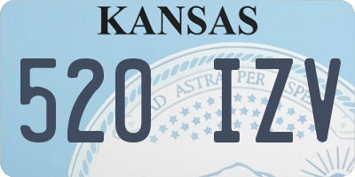 KS license plate 520IZV