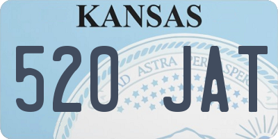KS license plate 520JAT