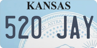 KS license plate 520JAY