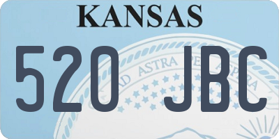 KS license plate 520JBC