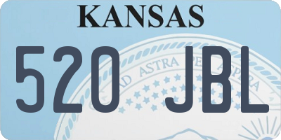 KS license plate 520JBL