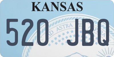 KS license plate 520JBQ