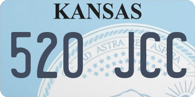 KS license plate 520JCC