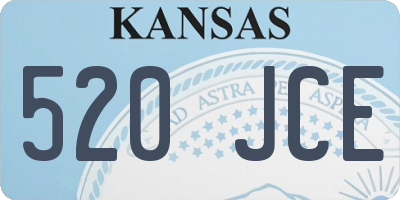 KS license plate 520JCE