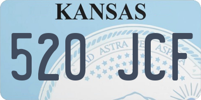 KS license plate 520JCF