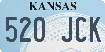 KS license plate 520JCK