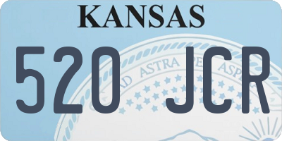 KS license plate 520JCR