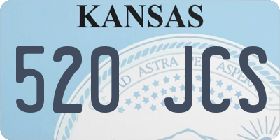 KS license plate 520JCS