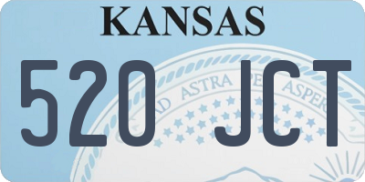 KS license plate 520JCT